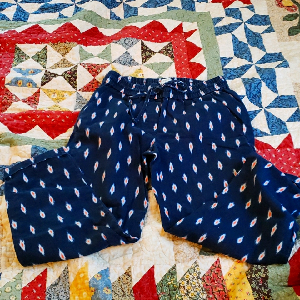 Ikat Patterned Pants